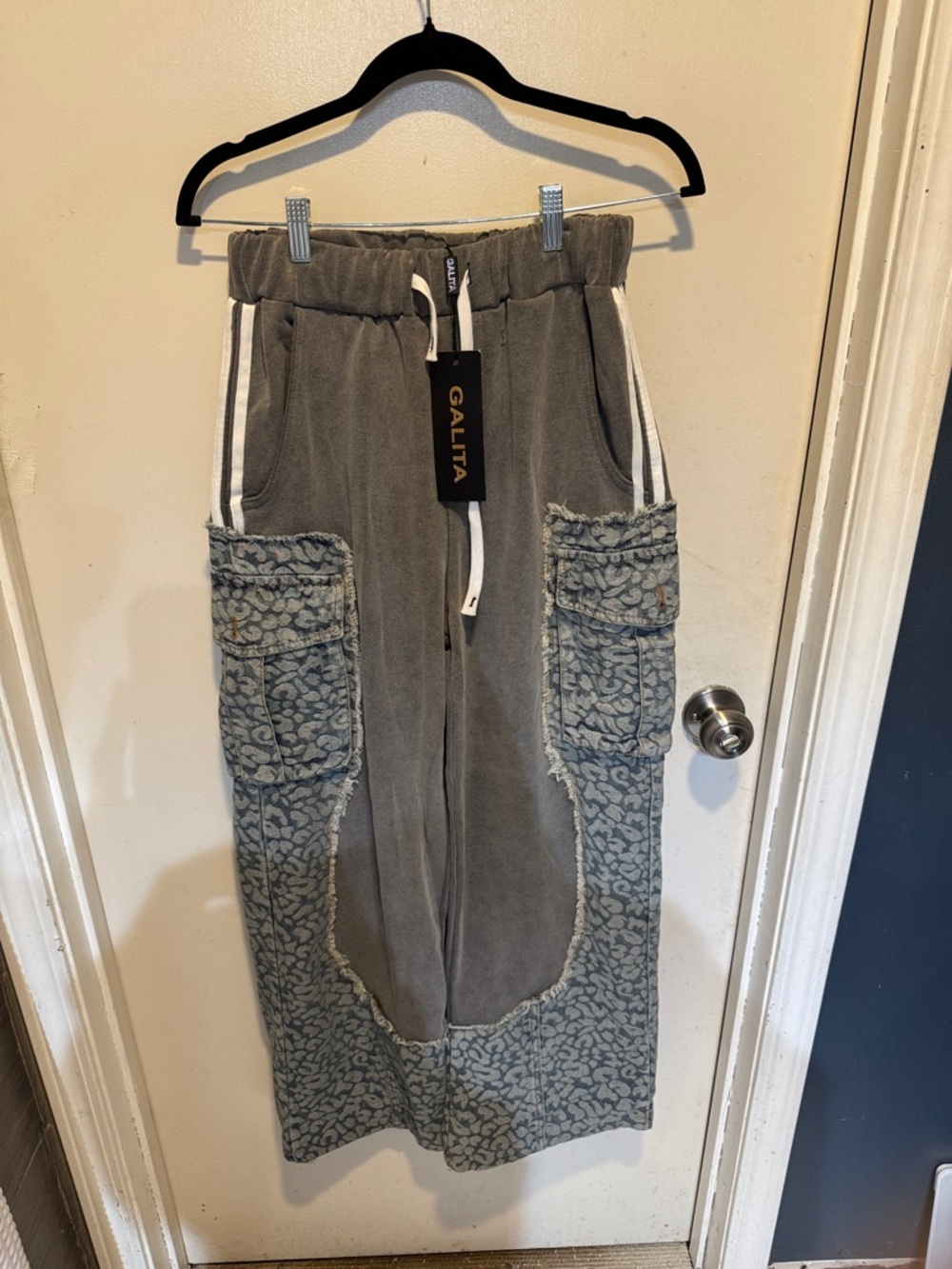 Gray Cargo Bottoms